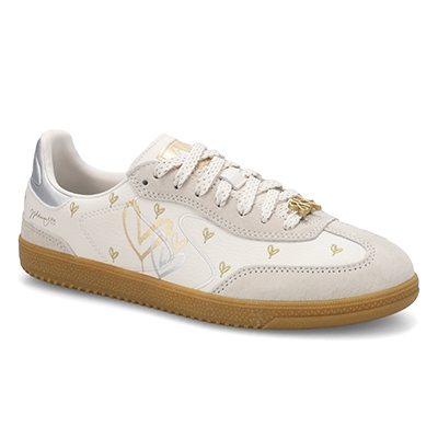 Lds Hotshot Lace Up Sneaker - White/Multi