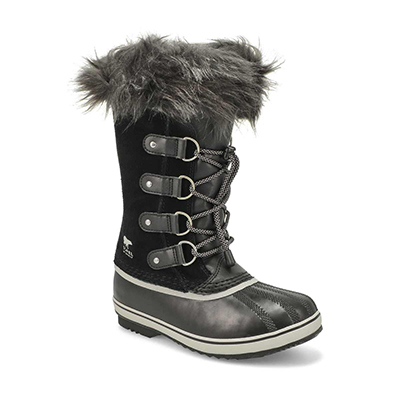 Grls Joan Of Arctic Waterproof Snow Boot - Black