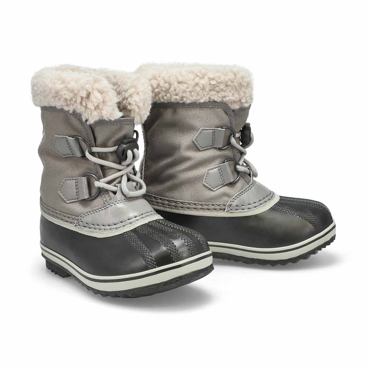 Bottes de neige YOOT PAC NYLON grises, enfants