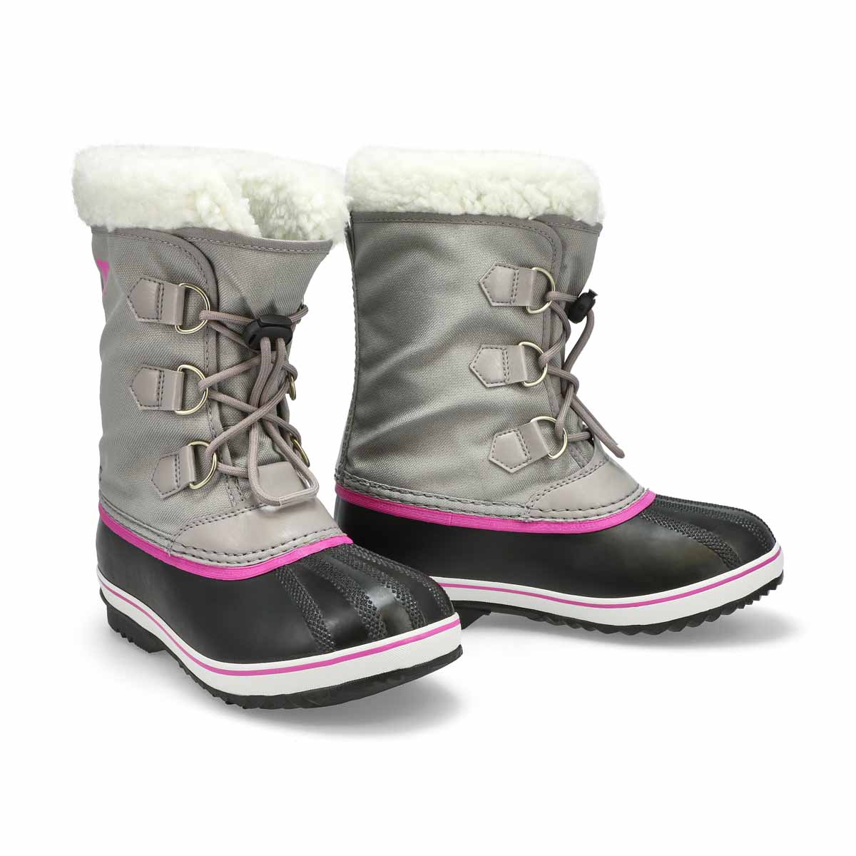 Girls' Yoot Pac Nylon Waterproof Snow Boot - Grey