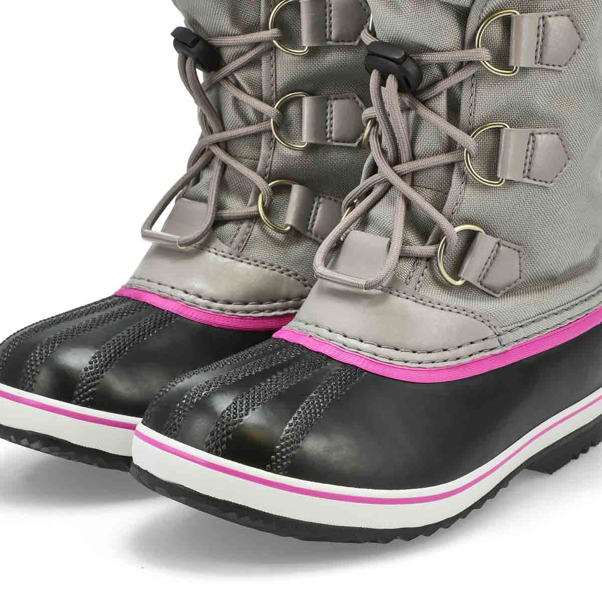 Girls' Yoot Pac Nylon Waterproof Winter Boot - Grey