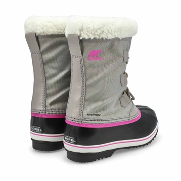 Girls' Yoot Pac Nylon Waterproof Snow Boot - Grey