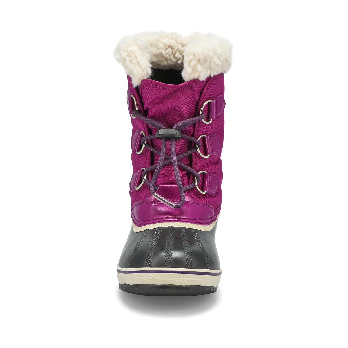 Bottes de neige YOOT PAC NYLON prune, enfants