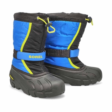 Kids Flurry Winter Boot - Black/Blue