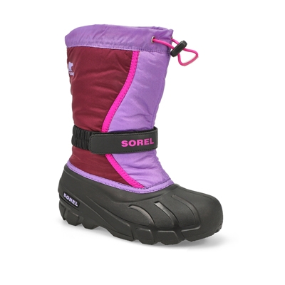 Grls Flurry Pull On Winter Boot - Purple