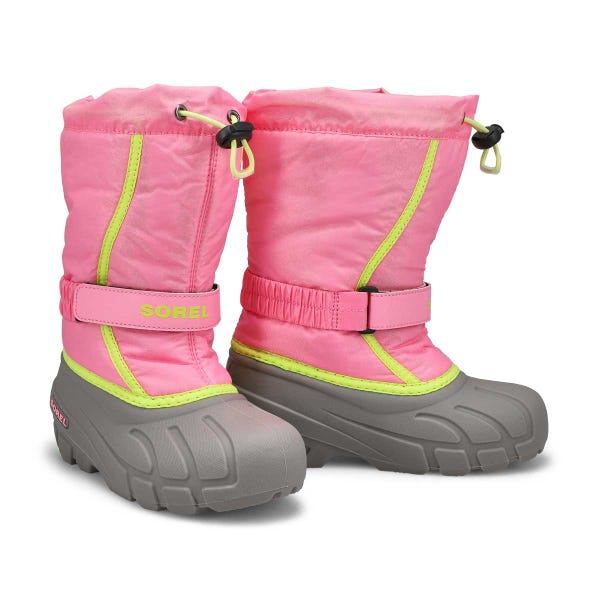 Botte d'hiver à enfiler FLURRY, rose, filles