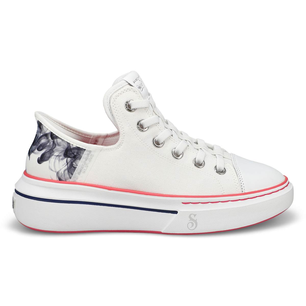 Women's Snoop One Slip-Ins Sneaker - White/Black/Pink