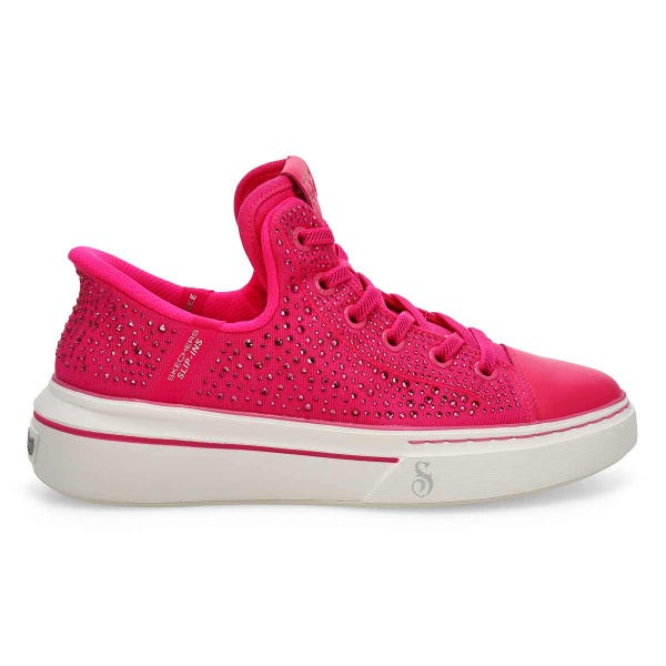 Women's Snoop One Rhine-Stoned Slip-Ins Sneaker - Pink