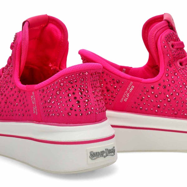 Women's Snoop One Rhine-Stoned Slip-Ins Sneaker - Pink