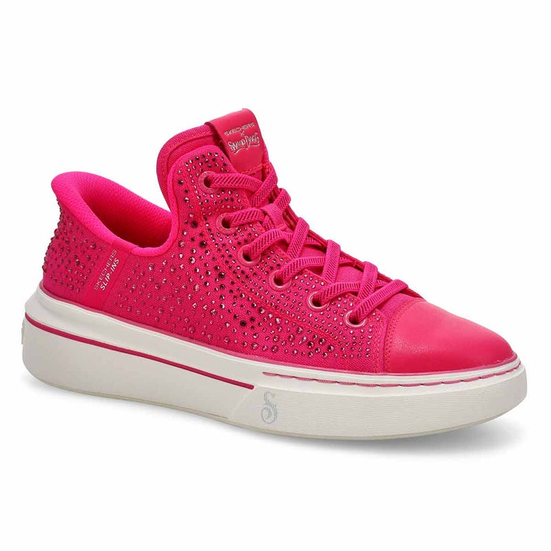 Women's Snoop One Rhine-Stoned Slip-Ins Sneaker - Pink
