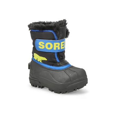 Botte Snow Commander, noir/bleu, bébés