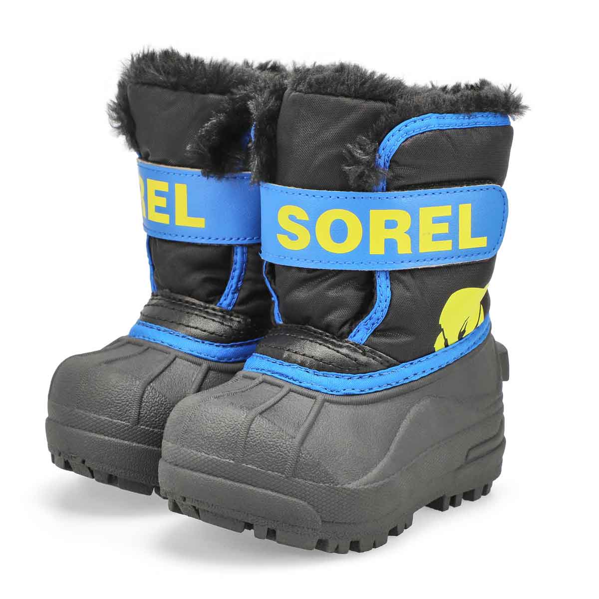 Botte SNOW COMMANDER, noir/bleu, bébés