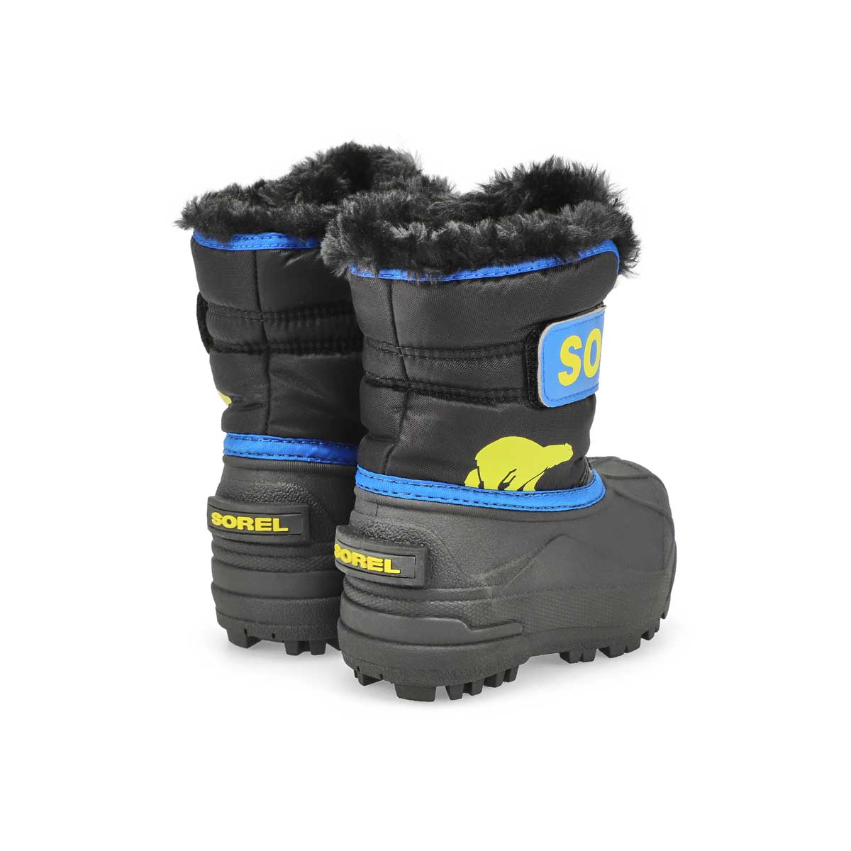 Botte SNOW COMMANDER, noir/bleu, bébés