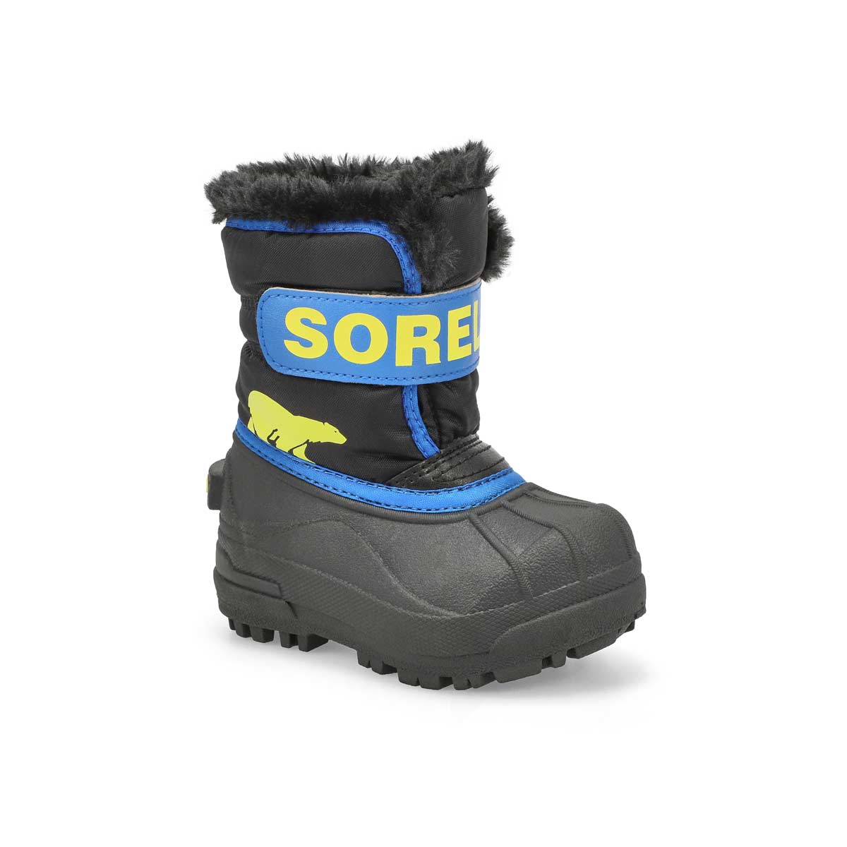 Botte SNOW COMMANDER, noir/bleu, bébés