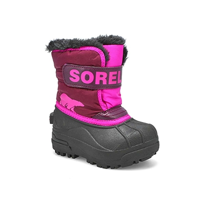 Botte Snow Commander, pourpre/rose, BBf