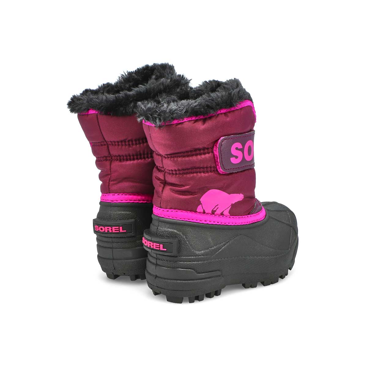 Botte SNOW COMMANDER, pourpre/rose, bébés