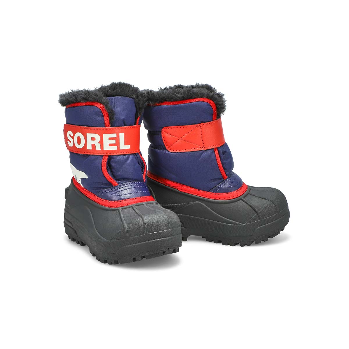 Bottes SNOW COMMANDER, bleu/rouge, enfants bas âge