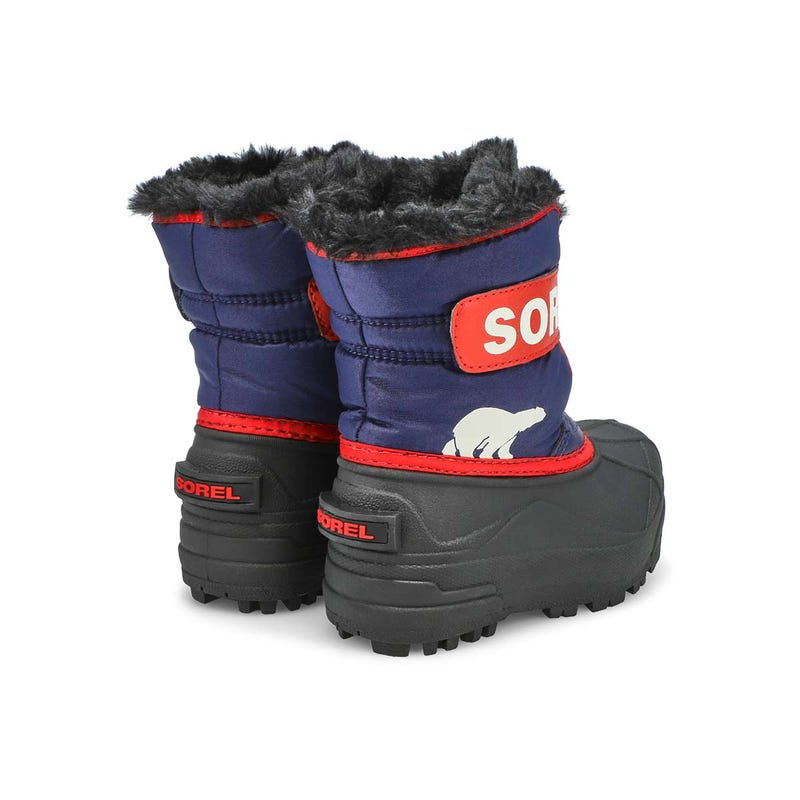 Botte SNOW COMMANDER, nocturne/rouge, bébés