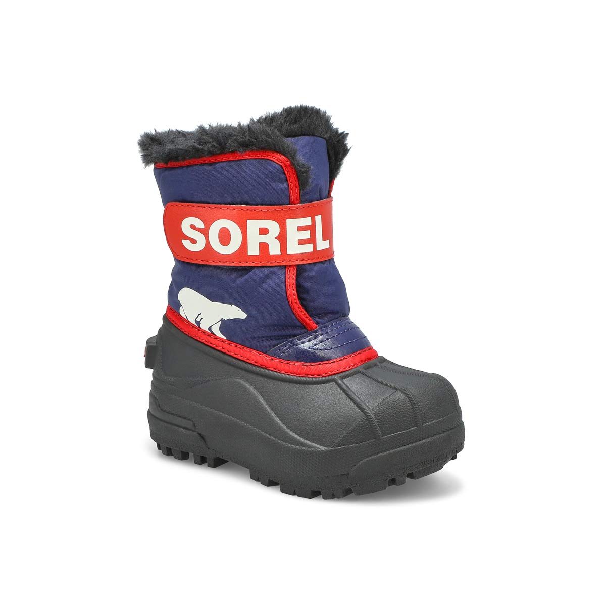 Bottes SNOW COMMANDER, bleu/rouge, enfants bas âge