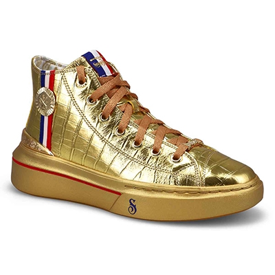 Lds Snoop One Gold Medal Snoop High Top Sneaker - Gold
