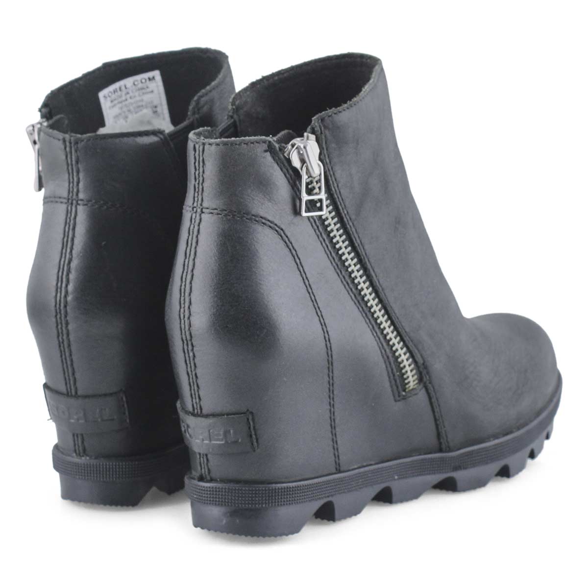 sorel joan wedge zip