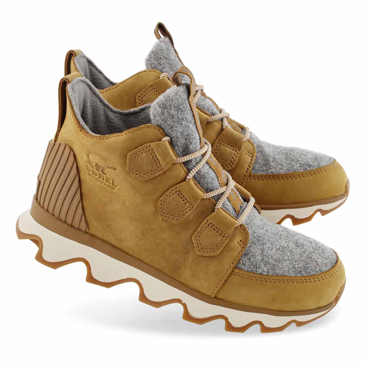 sorel women's kinetic nubuck leather platform booties