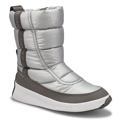 Lds Out'NAboutPuffyMid silver wtpf boot