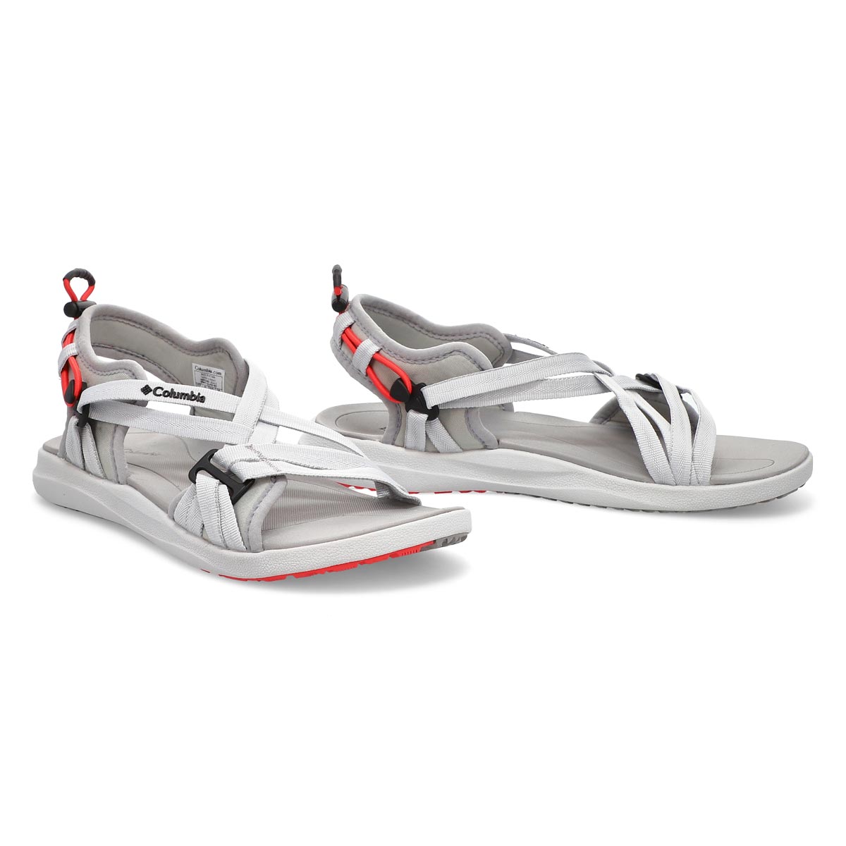 Sandales sport COLUMBIA SANDAL, gris/rouge, femmes