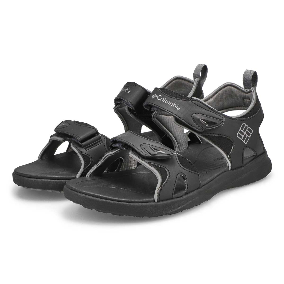 Sandales sport COLUMBIA 2 STRAP, noir/gris, hommes