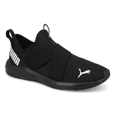 Lds Prowl Slip On Sneaker-Black/Black