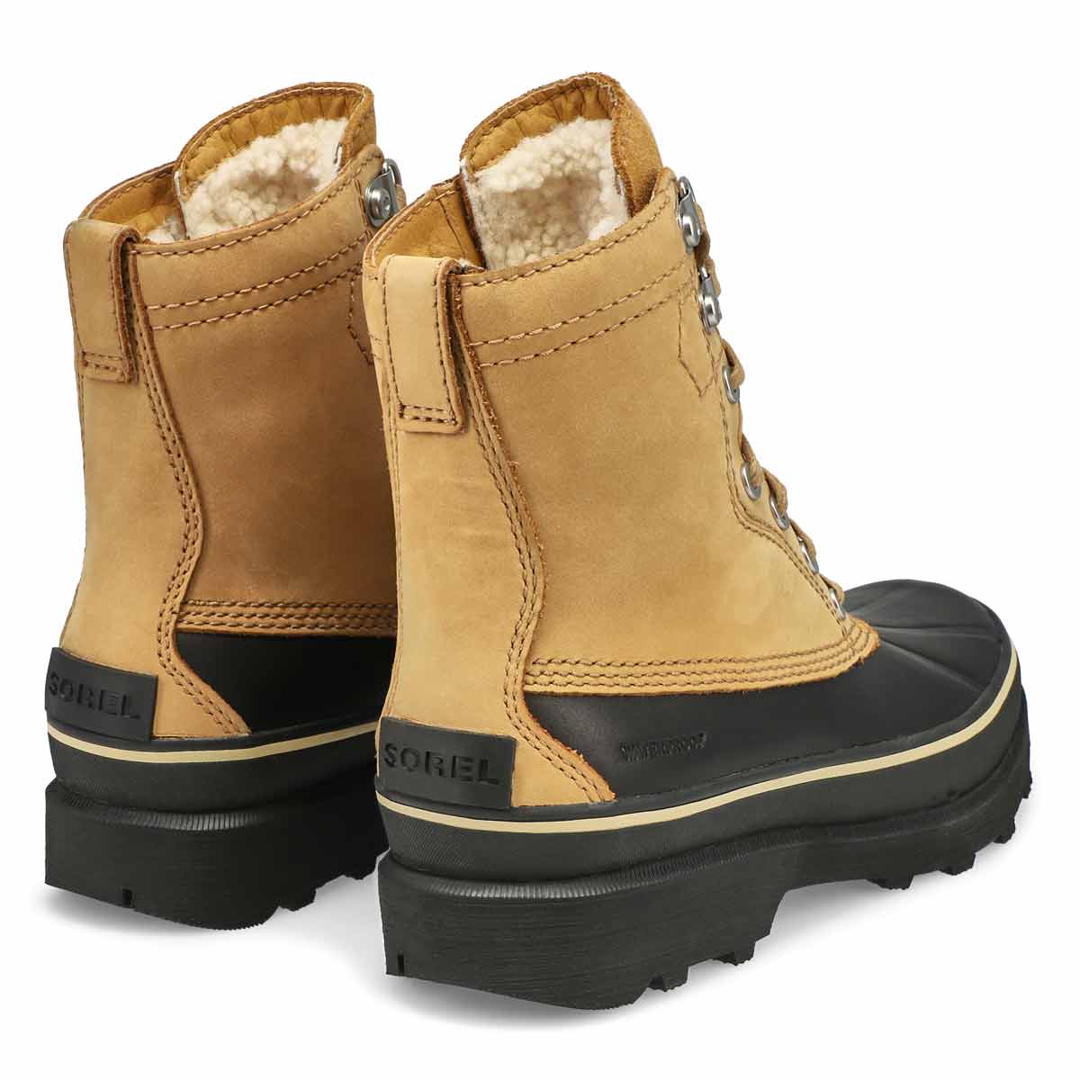 sorel men's caribou storm waterproof insulated mid winter boots