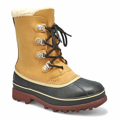 Mns Caribou Stack Wtpf Winter Boot- Buff