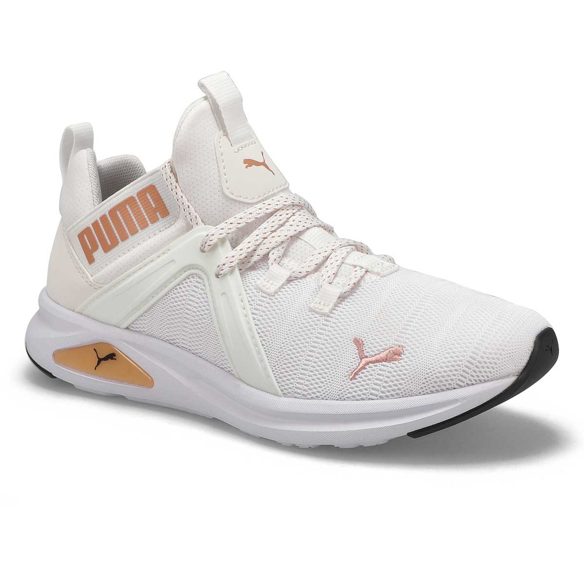 Puma Women's Enzo 2 Sneaker - White/Rose/Gold | SoftMoc.com