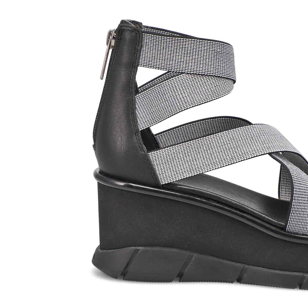 Women's Joanie III Wedge Sandal - Black/White