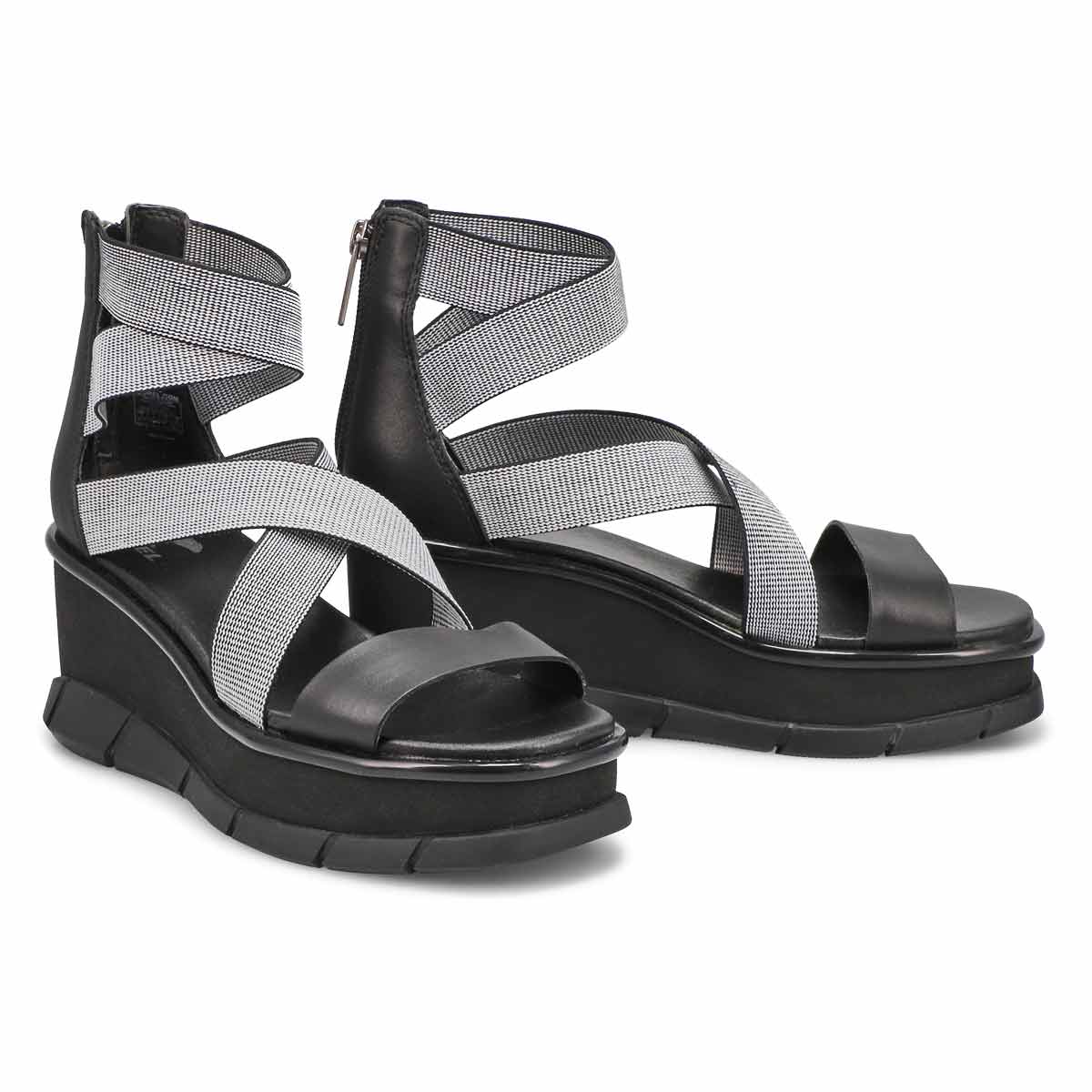 Women's Joanie III Wedge Sandal - Black/White