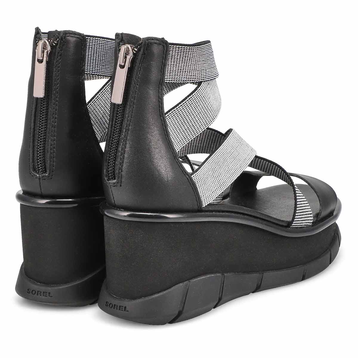 Women's Joanie III Wedge Sandal - Black/White