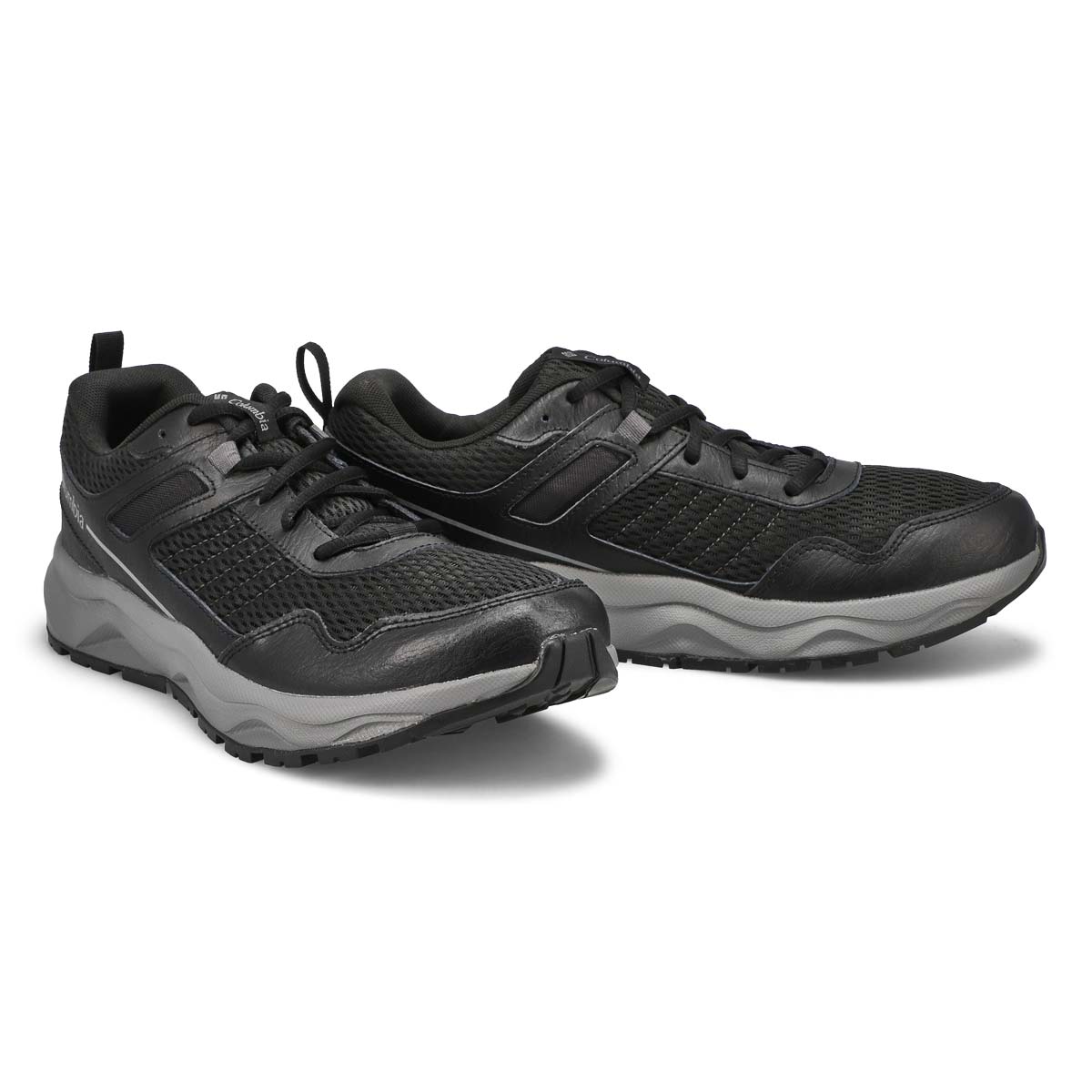 Espadrille PLATEAU, noir/gris, hommes - Large