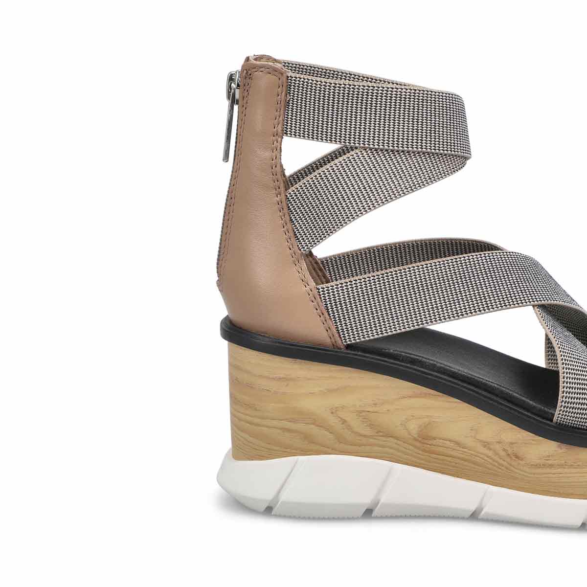 Women's Joanie III Wedge Sandal - Taupe/White