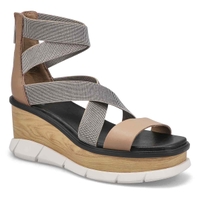 Women's Joanie III Wedge Sandal - Taupe/White
