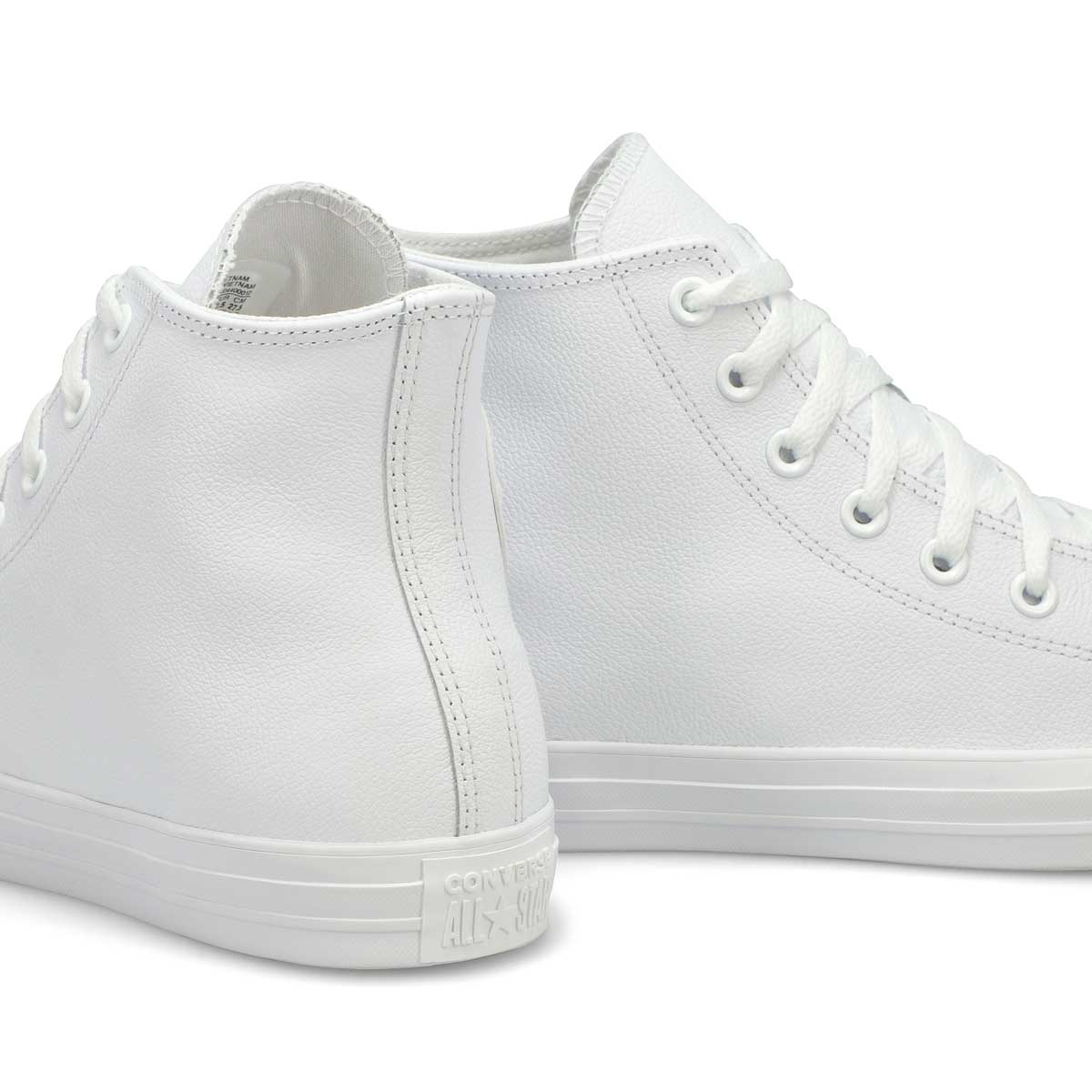 Men's Chuck Taylor All Star Leather Hi Top Sneaker - White Mono