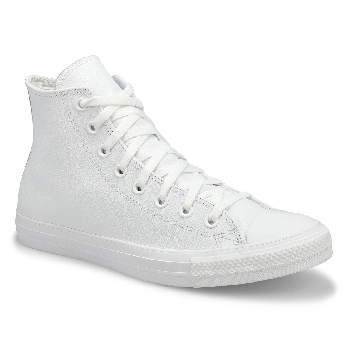 Men's Chuck Taylor All Star Leather Hi Top Sneaker - White Mono