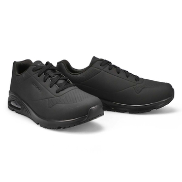 Men's Uno Slip Resistant Wide Sneaker - Black