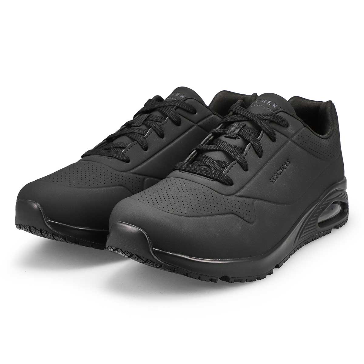 Men's Uno Slip Resistant Wide Sneaker - Black