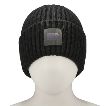 Women's Chunky Rib Beanie - Black