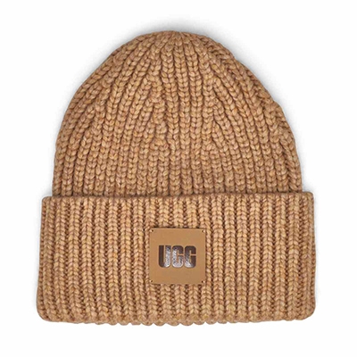 Bonnet Chunky Rib Beanie, fauve, femmes