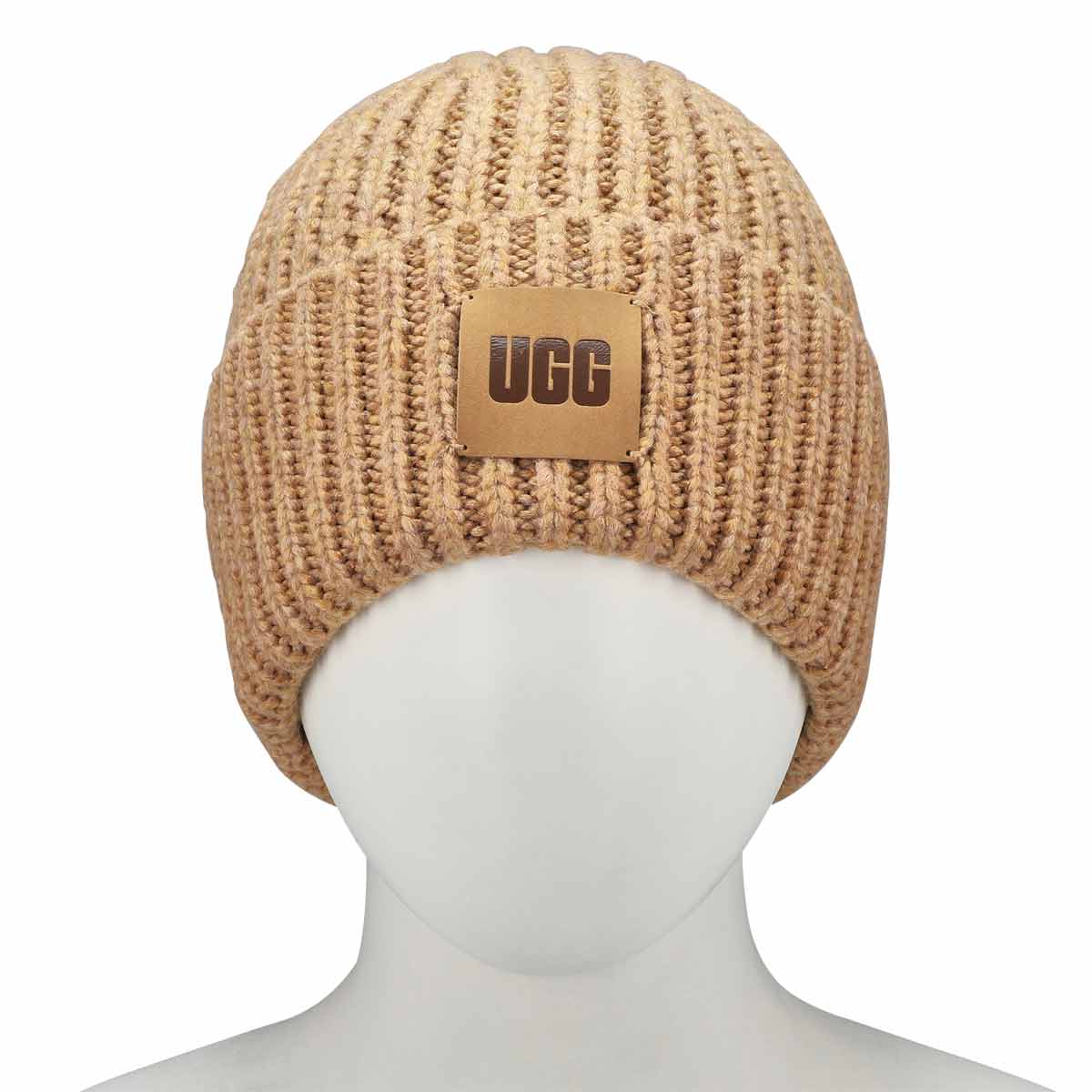 Women's Chunky Rib Beanie - Camel