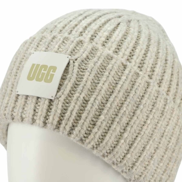 Bonnet CHUNKY RIB BEANIE, gris, femmes