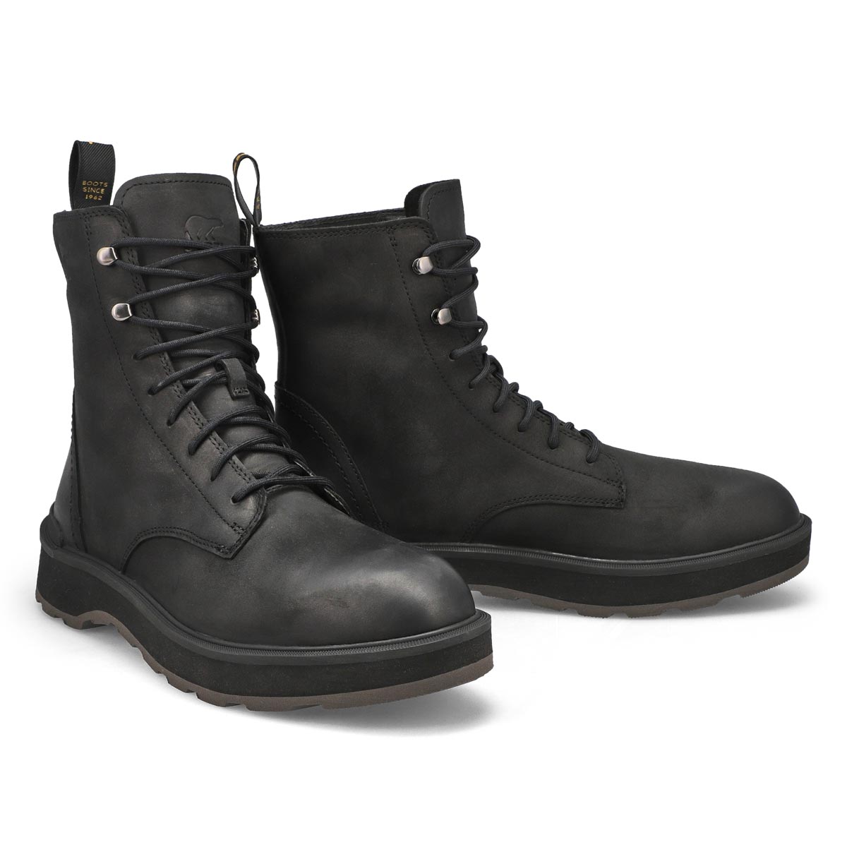 Men's Hi-Line Lace Up Boot -Black