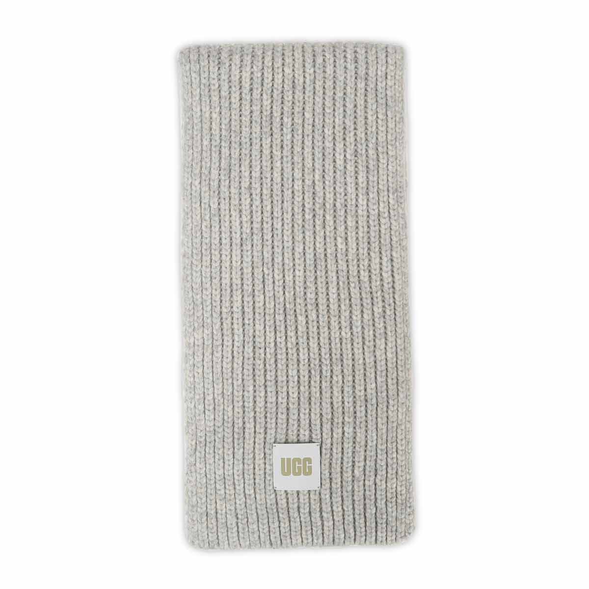 Foulard RIBBED KNIT SCARF, gris pâle, femmes