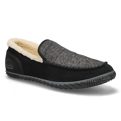 Mns Dude Moc Slipper - Grill/Black